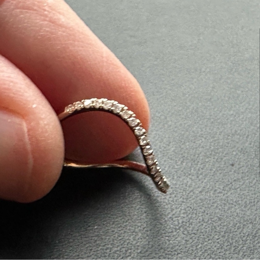 Mejuri Diamond Stacker Ring - Picture 2 of 3